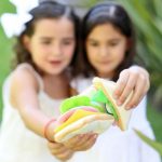 Sandwich – juguete de fieltro interactivo – Comiditas – Borucas y Garabatos